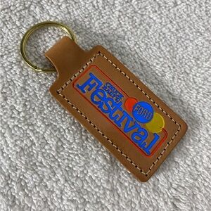 5/$35 Vintage Ford Festival Leather Promotional Keychain